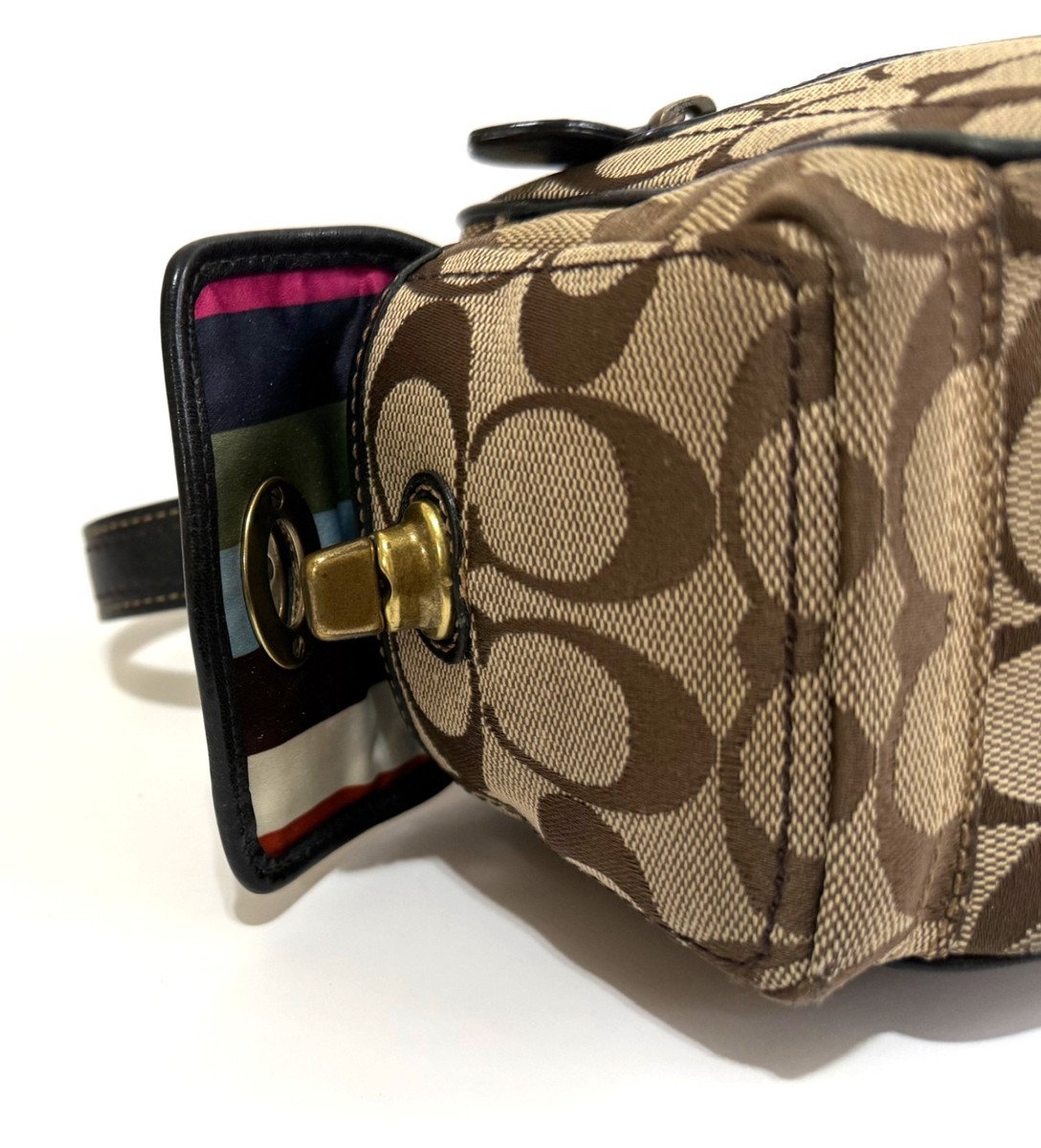RARE COACH LTD VINTAGE SIG Y2K LEGACY TOP HANDLE POUCH BAG PURSE
