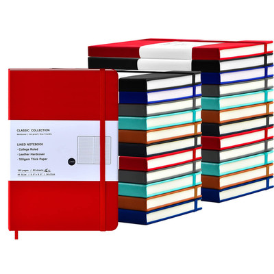 Coopay 24 Pack A5 Journal Notebooks Bulk 160 Pages 100Gsm Thick Paper 8.3 X 5.5