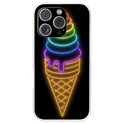 Designer Case For Apple iPhone (16,15,14,13,12,11,X,8,7),Ice Cream Sign Print