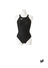 MIZUNO Women's Racing Swimsuit Stream Ace Medium Cut Lace Open Back N2MA0223 M