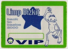 Vintage 2000 Limp Bizkit Concert Backstage Pass VIP