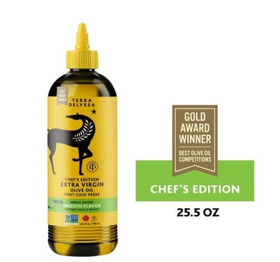 Terra Delyssa Single Origin EVOO Squeeze Bottle, Smooth, 25.5 fl oz.