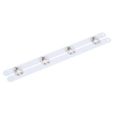 1 Set Corset Busk 7 Inch White Steel Boning Support with Silver Buttons