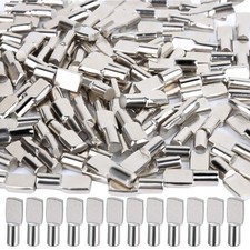 FANDAMEI 100 PCS Shelf Pins, Metal Nickel Support Pegs, Shelf Support Pegs, 5mm
