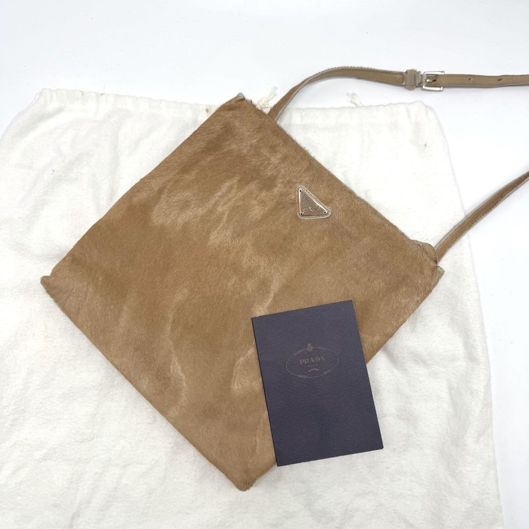 Prada Gamaguchi Shoulder Bag Sacoche Authentic Used Compact