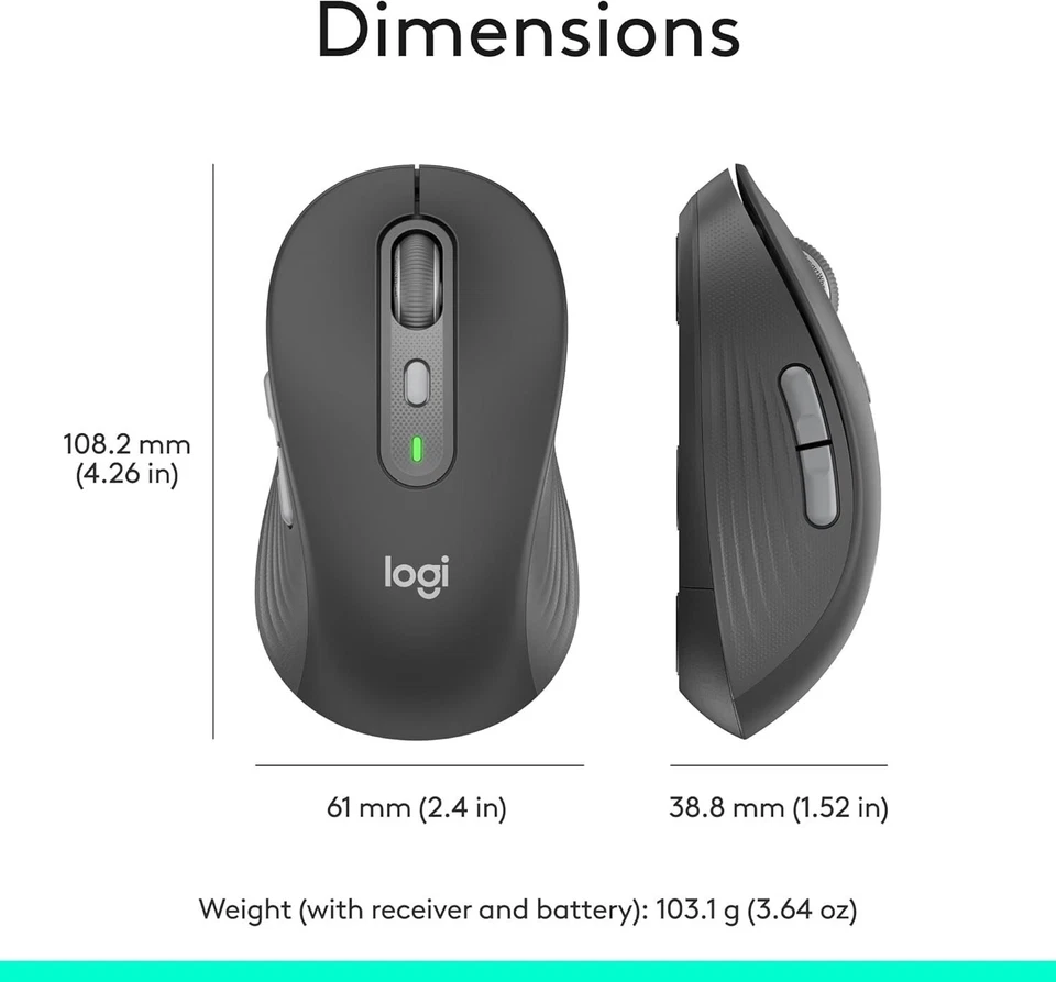 Logitech Signature M650 Wireless Mouse - Image 2 of 4