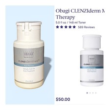 Obagi CLENZIderm M.D. Pore Therapy Salicylic Acid 2 Acne Treatment 5 fl oz. NEW