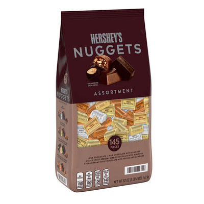 Hershey s Nuggets Assorted Chocolate 145 Count Bag 52 oz Bulk Candy Mix Gift