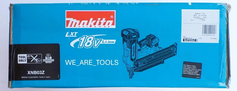 New Makita XNB03Z Cordless Framing Nailer 21° Full Round Head 3 1/2" 18V 18 Volt - Image 3 of 4