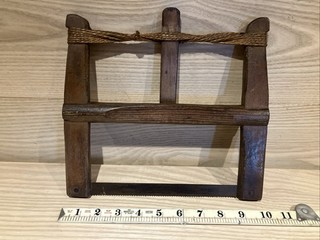 Unusually Small 10” Antique Carpenters Frame Saw