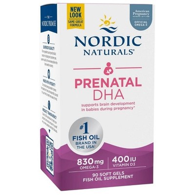 Nordic Naturals Prenatal DHA 830 mg - 90 Kapseln