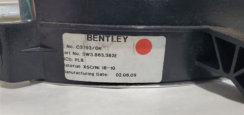 Pair of Aluminum "Speed" Doorsills OEM 2010 Bentley Continental GT