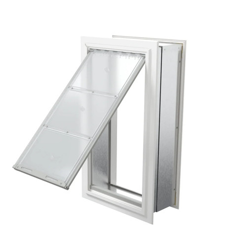 Endura Flap Single Flap Wall Mount Dog & Cat Door X-Large White - Mint Condition