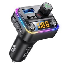 Syncwire Bluetooth 5.4 FM Transmitter Car Adapter 42W Light Switch Stronge...