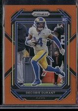 2022 Panini Prizm Decobie Durant Orange Prizm RC /249 #347 Los Angeles Rams