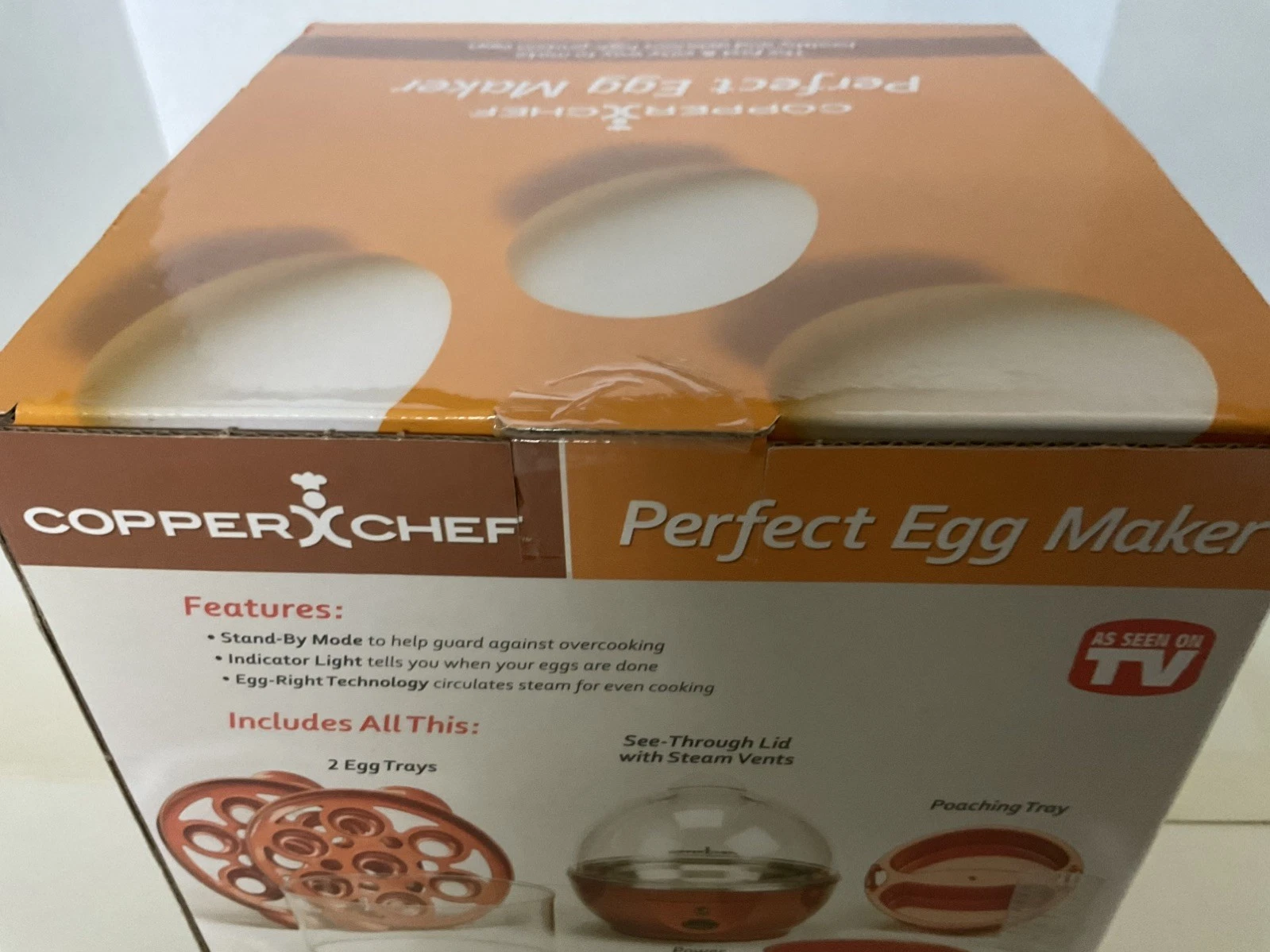 NEW IN SEALED BOX Copper Chef Perfect Egg Maker Electric NEVER OPENED
Opens in a new window or tab