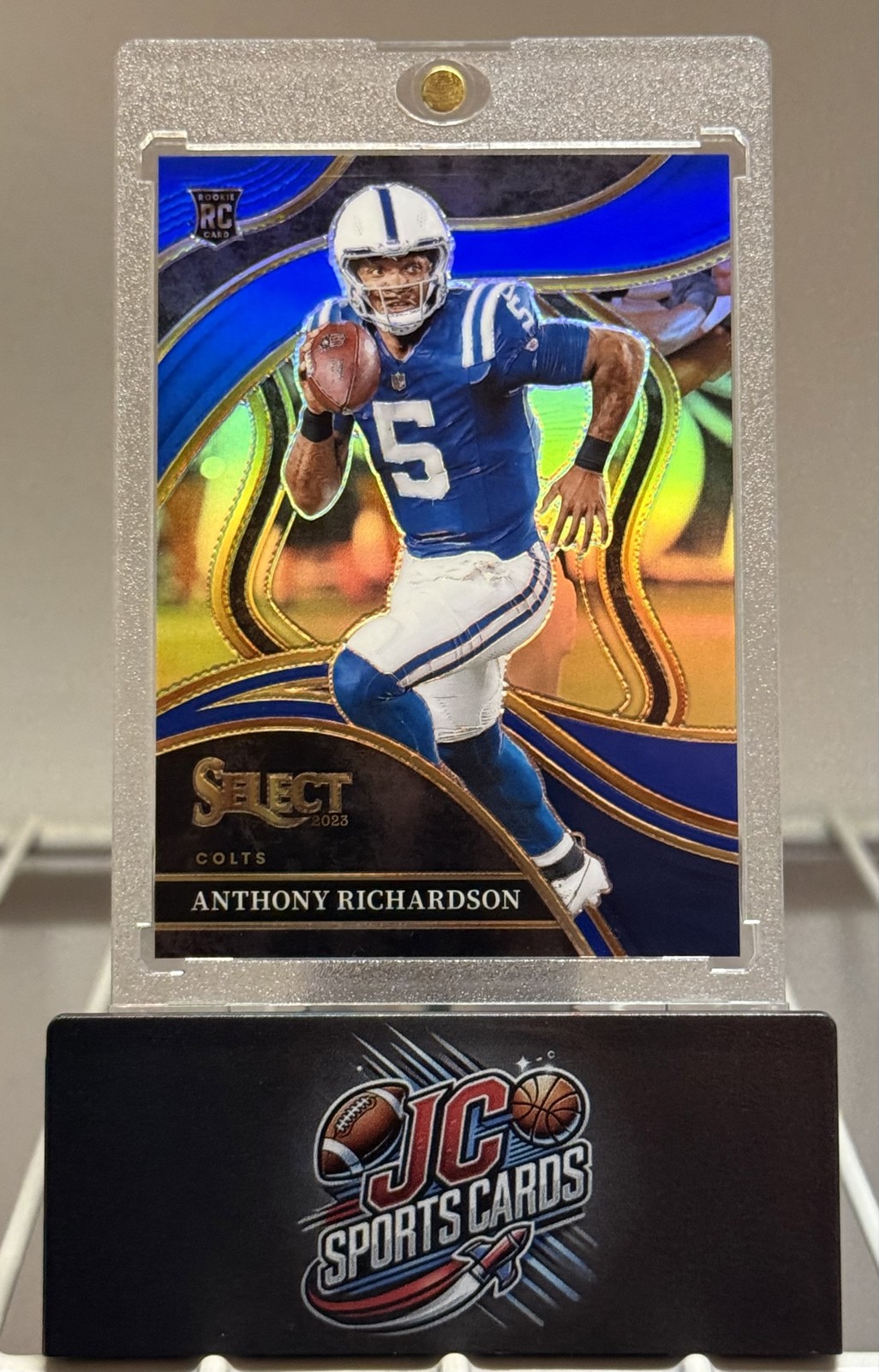 2023 Panini Select - Club Level Anthony Richardson #297 Blue Prizm /99 (RC)
