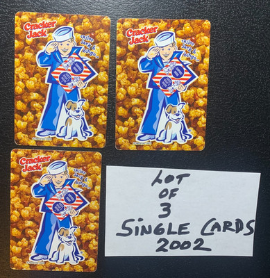 Swap Playing Card     CRACKER JACK     Lot of 3 Single Cards     2002