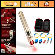 Fiber Optic Cable Tester Kit - 50KM Range Visual Fault Locator, Red Light Pen, 2