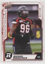 2020 Upper Deck CFL Red 37/165 Michael Wakefield #173 y0i