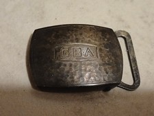 Antique Sterling GBA Belt Buckle