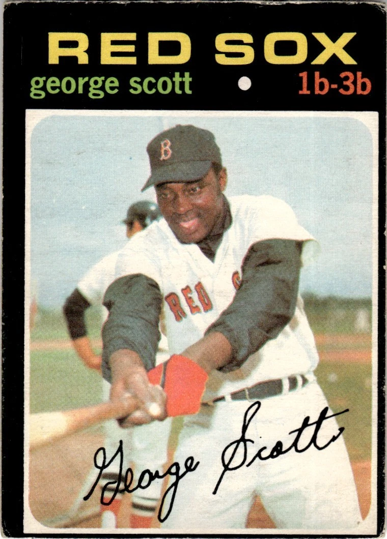 1971 O-Pee-Chee OPC Baseball George Scott Vintage Boston Red Sox #9