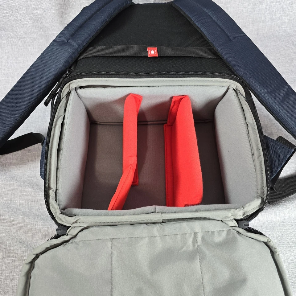 Manfrotto Medium Camera Backpack Gear Bag Photo Drone Tripod Travel Padded Blue - Image 4 of 4