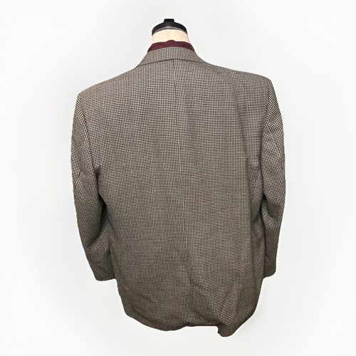 Daniel Cremieux Blazer Sportcoat 48R Wool Black Beige HoundsTooth 3 Button - Picture 11 of 12
