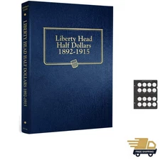 Stylish Barber Half Dollar Coin Album - Store & Display Your Coins Beautifully
