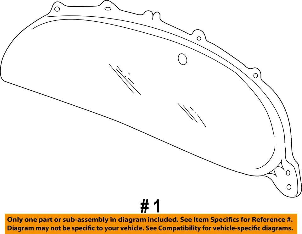 Medidor de velocímetro usado se adapta a: Mercury Sable Cluster 2000 MPH sin vehículo de combustible flexible Foto 4 de 4