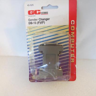 GC Electronics 45-525  DB-15 Gender Changer Female to Female Old School Adaptor