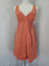 Patagonia Womens Dress Faux Wrap Pockets Hemp Organic Cotton