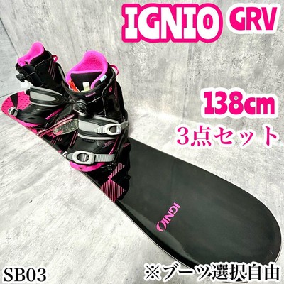 3点セット イグニオ バートン スノーボード 138 レディース ブーツ