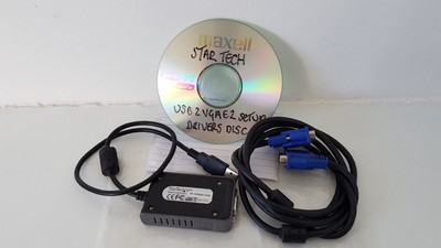 USB2VGAE2 Startech USB VGA - USB Monitor Adaptor, VGA Cable and SETUP Software