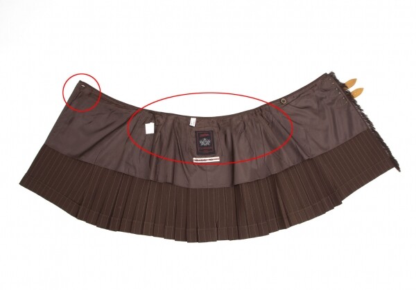 Jean Paul GAULTIER CLASSIQUE Striped Pleats Wrap Skirt Size Jean Paul GAULTIER CLASSIQUE Striped Pleats Wrap Skirt Size