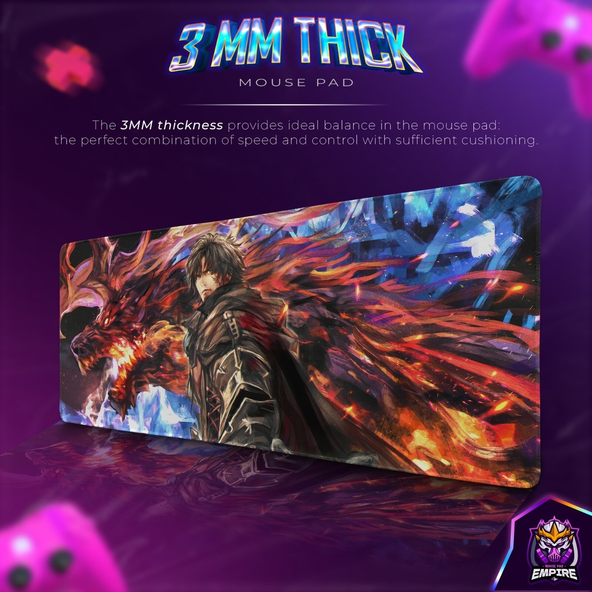 Clive Rosfield Mouse Pad - Final Fantasy XVI Gaming Desk Mat