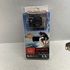 1080p Sports Cam Waterproof up to 30 meters Wide Angle Lens Uses Micro SDHC Card