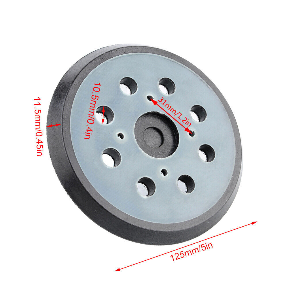 125mm Orbital Sander Backing Base Pad Fits Makita Dewalt Black&Decker