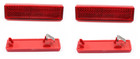 2X CATADIOPTRE ARRIERE GAUCHE+DROITE RENAULT TRAFIC MASTER II OPEL VIVARO MOVANO