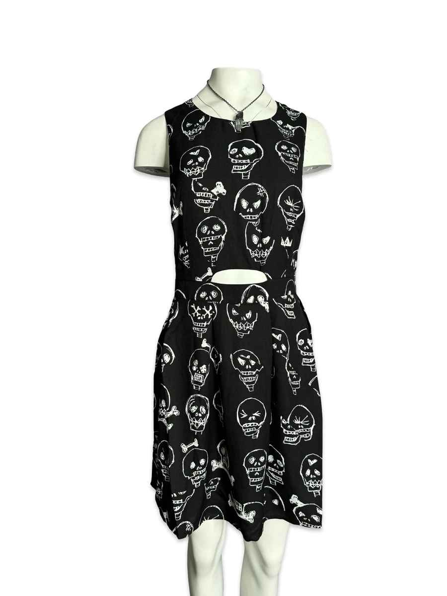 slim fit dress slacks Vintage Knit Skull Burton Dress