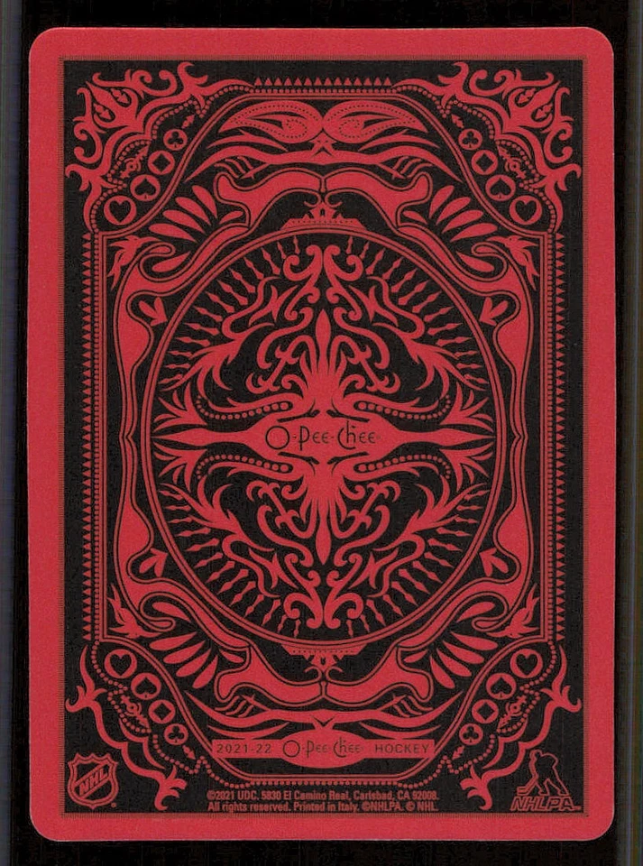 2021-22 O-Pee-Chee Playing Cards #9CLUBS Quinn Hughes - Image 2 of 2