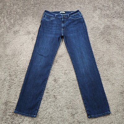 Mavi Jeans Womens 31 Straight Leg High Rise Stretch Dark Wash Kendra 28x31