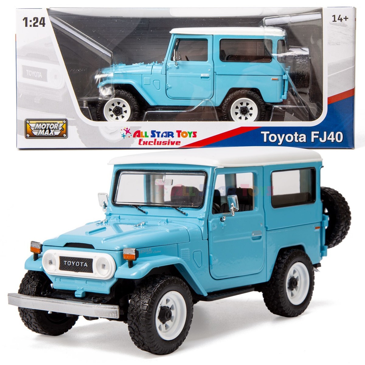 ミニカー Toyota FJ40 Land Cruiser 1:24 Amazon.com: Toyota Land Cruiser FJ40 Green 1/24 Diecast