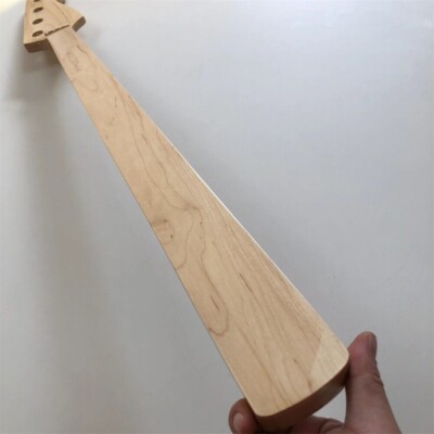 Gloss Fretless J Bass guitar neck 4string 20Fret Maple Fretboard 34 inch