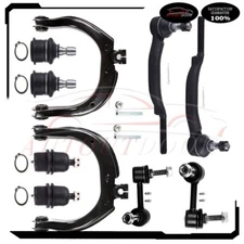 Front Control Arm Ball Joint Tie Rod Suspension Kit Fit For 2002-2003 GMC Envoy