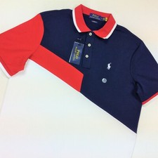 Polo Ralph Lauren Men Classic Color-Blocking Soft Cotton Pony Logo Polo Shirt