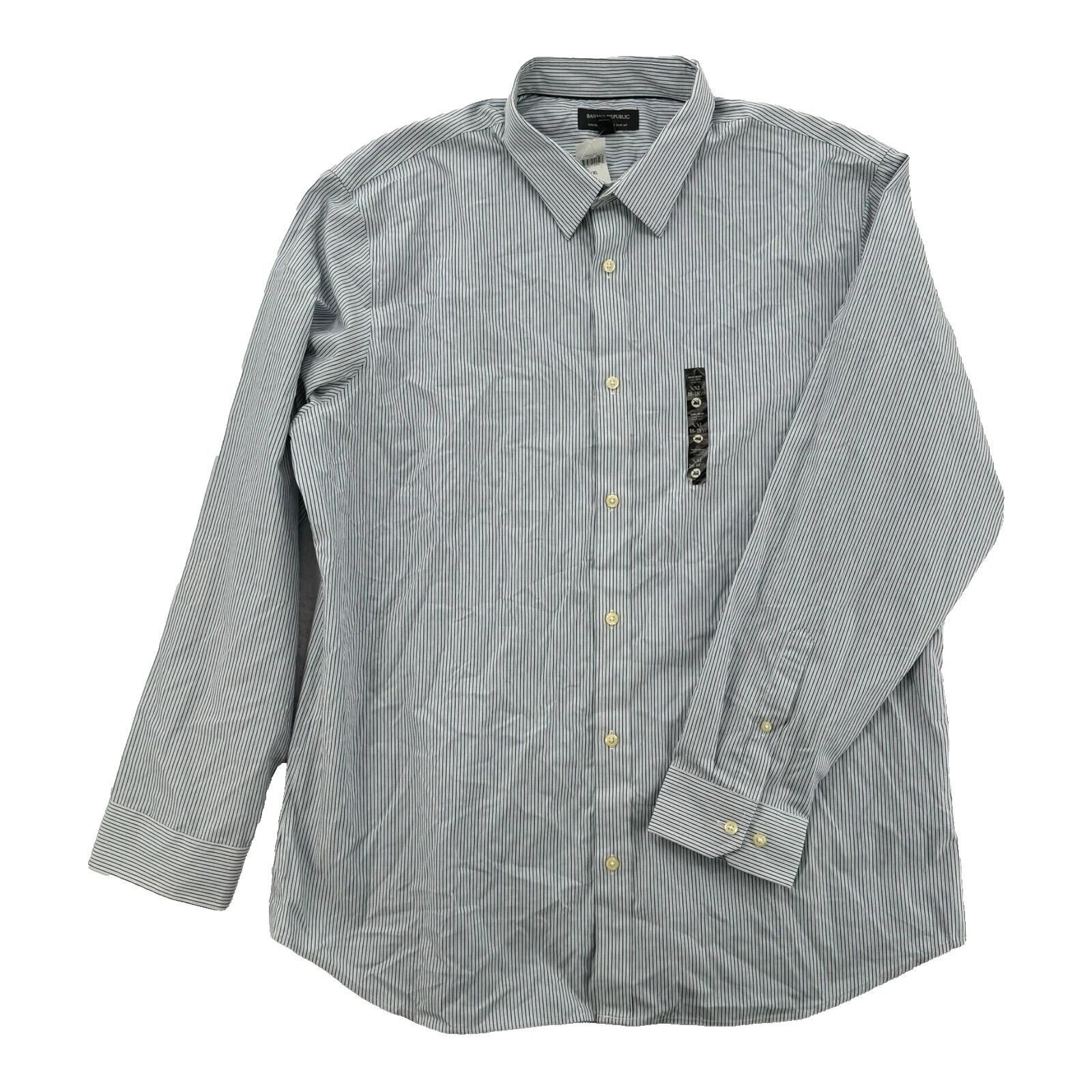 Banana Republic Striped Long Sleeve Men's Dress Shirts