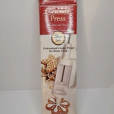 Nantucket Distributing 31 Pc Cookie Press Set 6 Funnel tips & 24 Disc Open Box