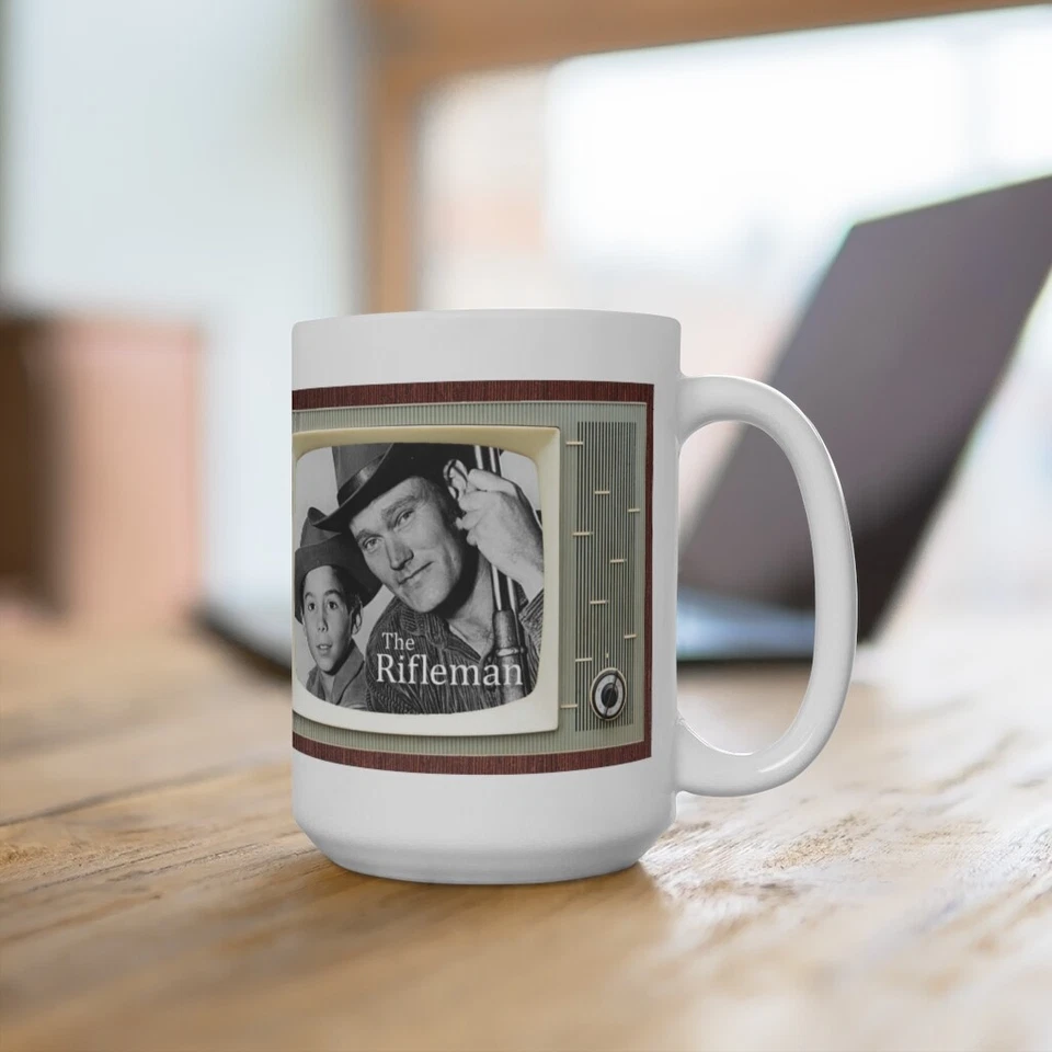 RETRO DOOZY The Rifleman TV Show Tv Retro Design Ceramic Mug 15oz Extra Large