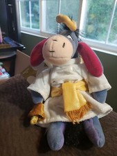 The Disney Store 2000 Winnie The Pooh CHOIR ANGEL EEYORE Plush Bean Bag w/ tags